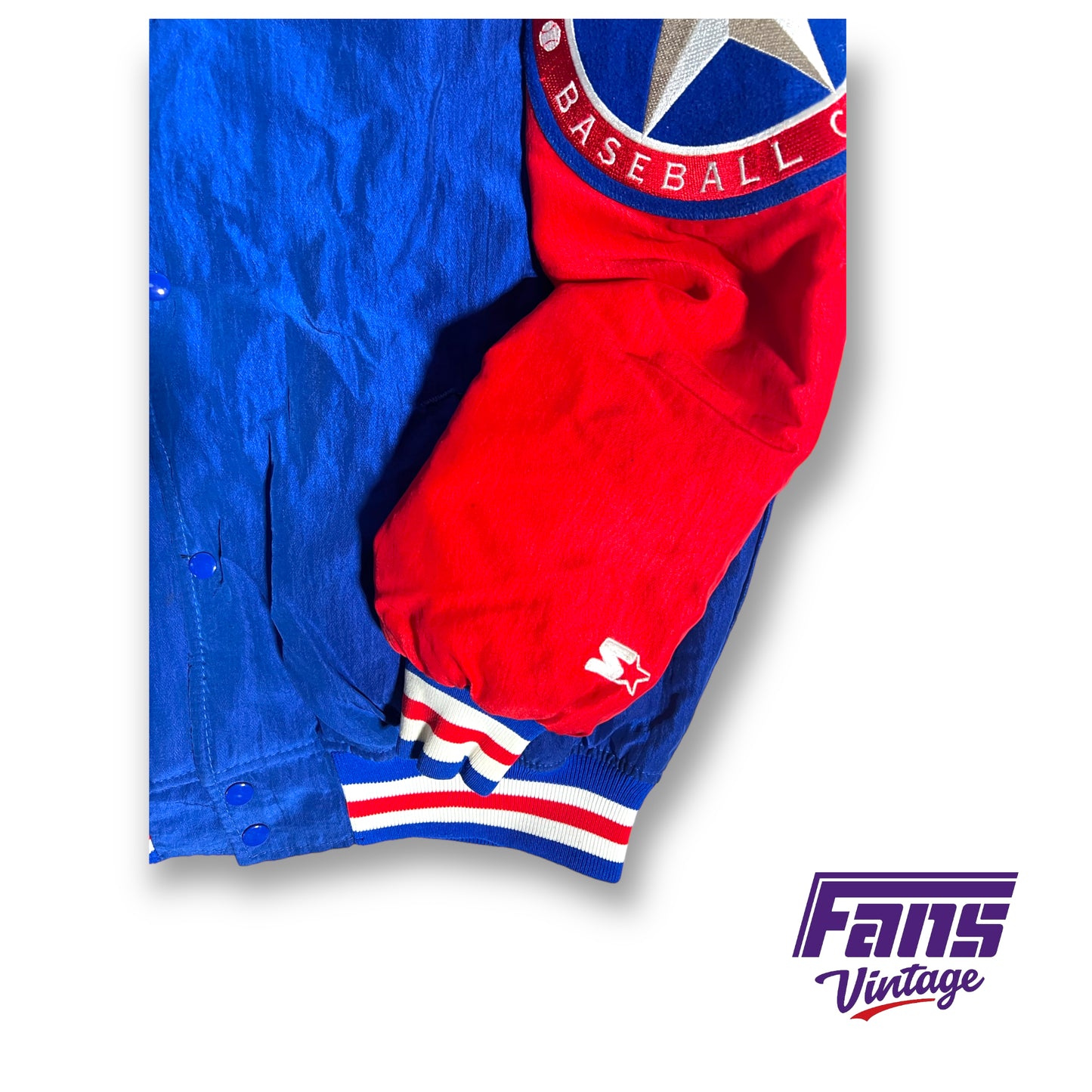 Vintage Starter Texas Velvet Sheen Rangers Puffer jacket