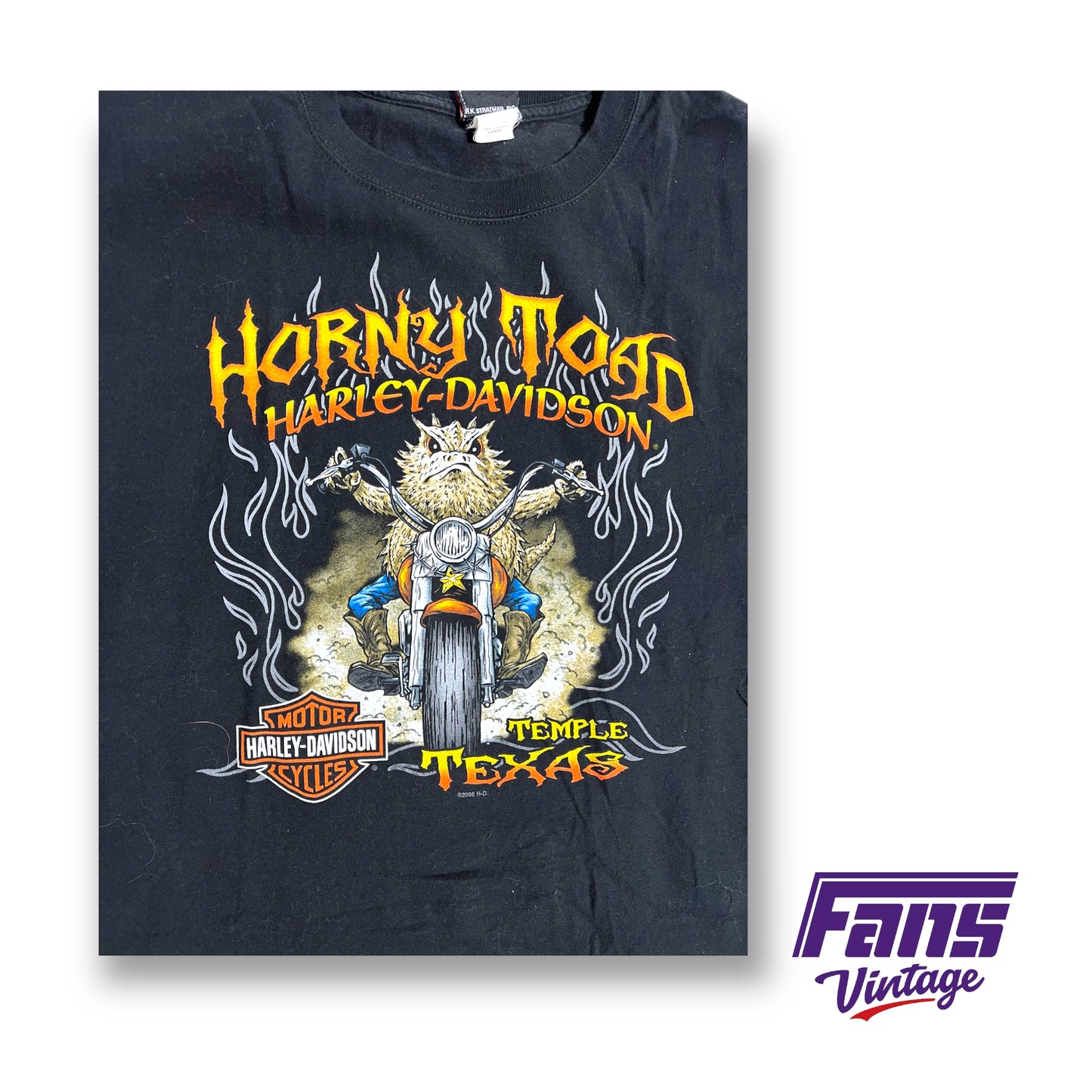 Vintage Harley Davidson Horny Toads t-shirt -double sided