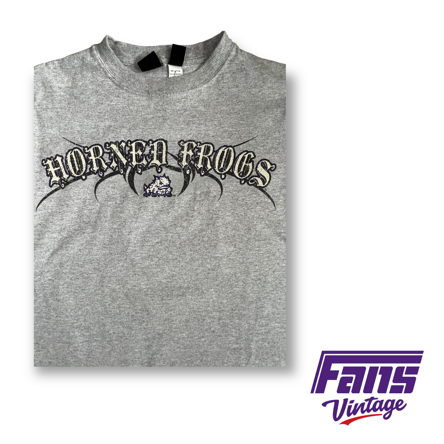 SICK Y2K Vintage TCU Tee - Crazy Old English Lettering & Lowrider Style Graphics