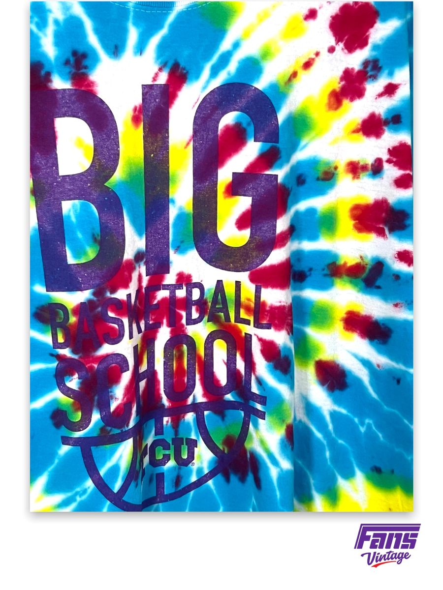 RAD Tie Dye Vintage TCU Basketball Tee