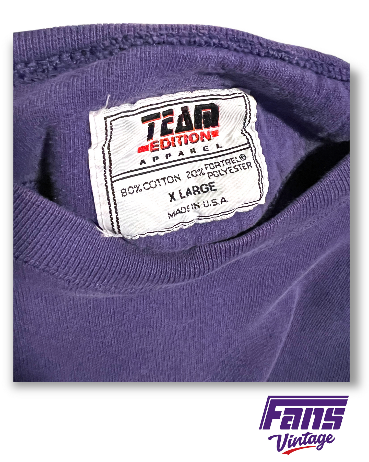 90s Vintage TCU Crewneck - Buttery soft with Script font and Sweater Frog!