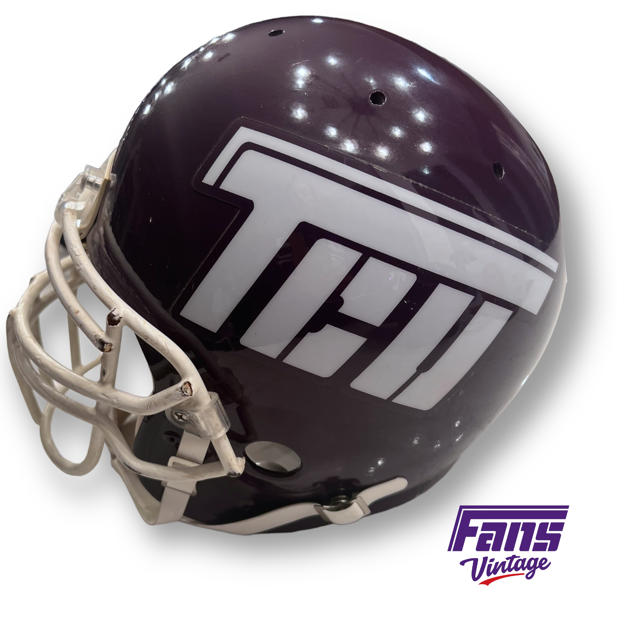 GRAIL!* Incredible GAME WORN Authentic TCU Football 1989 Helmet – Fans  Vintage