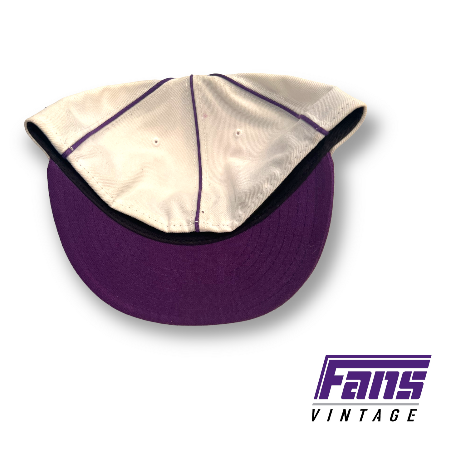 Team Issued! Awesome Throwback TCU Hat with TC logo and Pinstripes