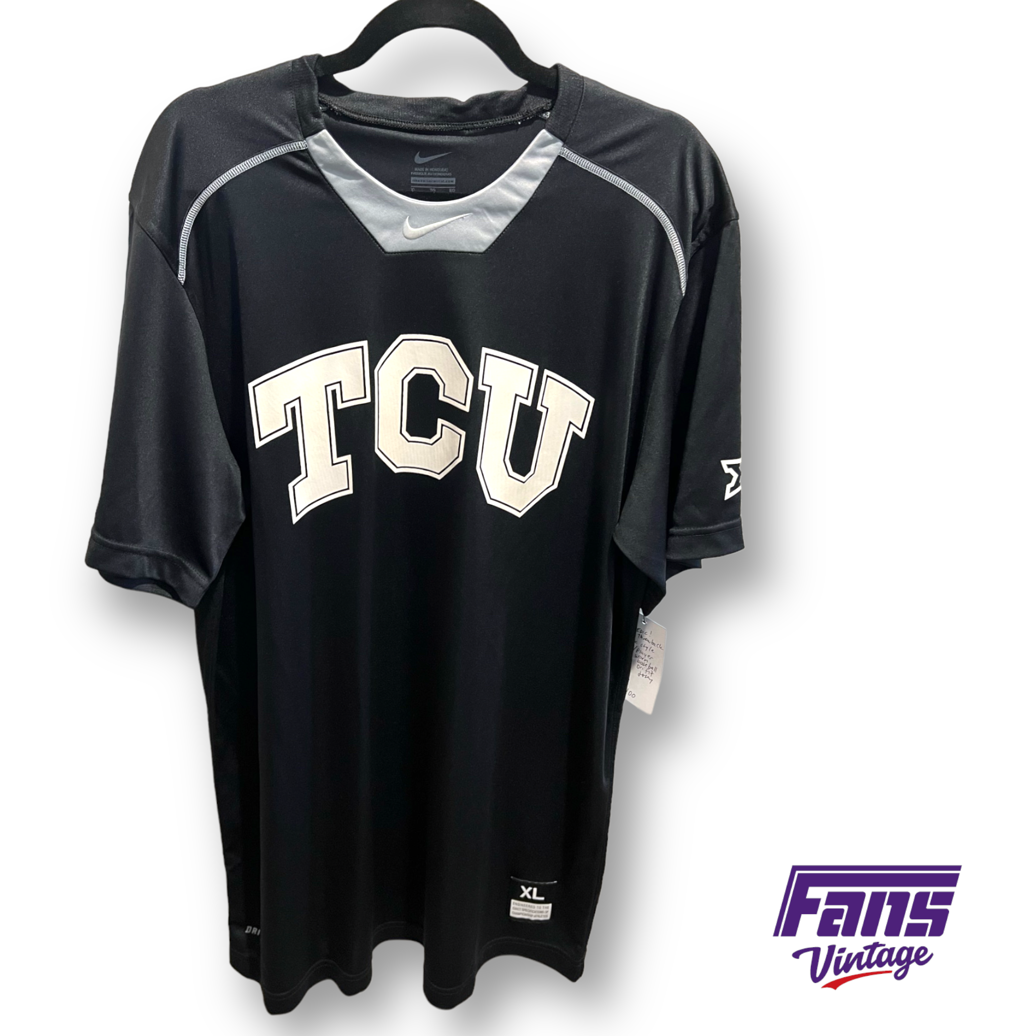 Authentic game worn TCU Baseball batting practice jersey – Fans