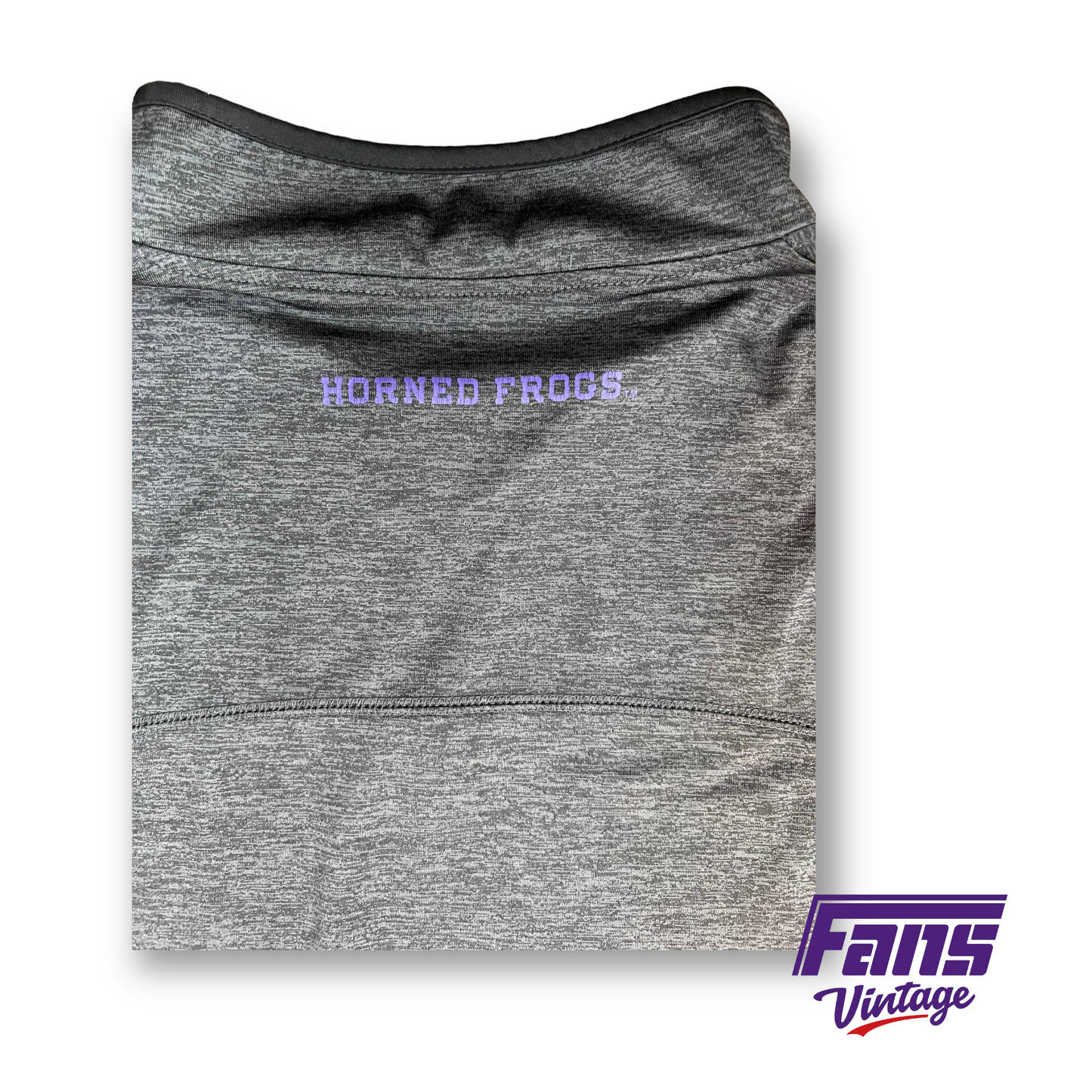 TCU quarter-zip Drifit Style pullover