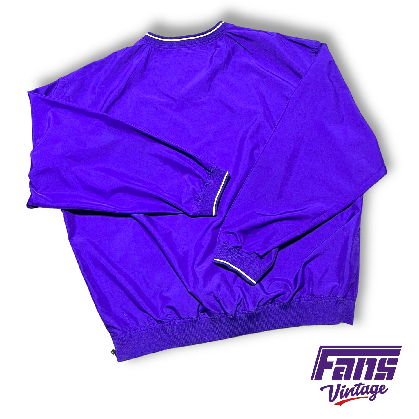 Vintage Y2K Era TCU Basketball Nike Coach-Issue Center Swoosh Team Pullover