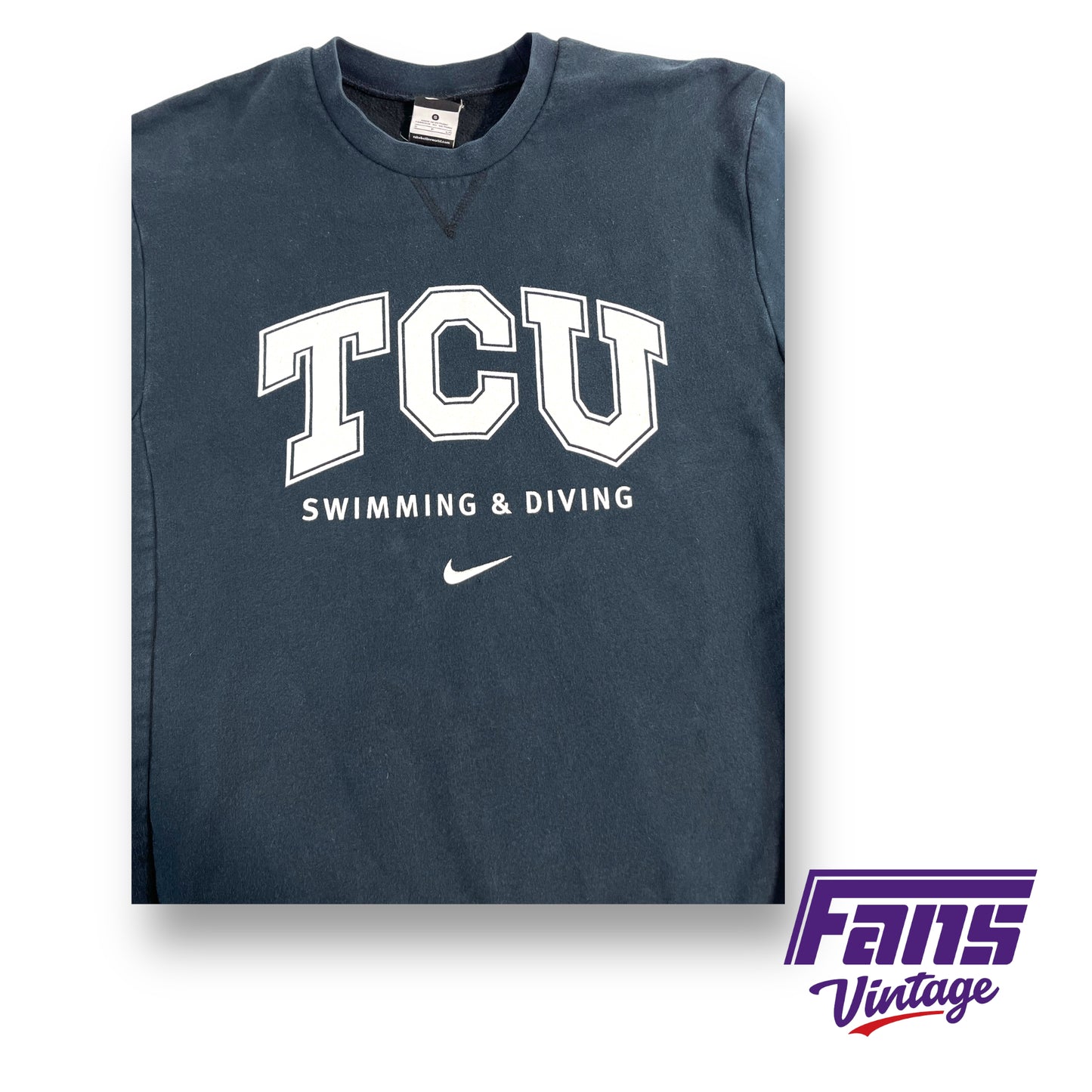 Nike TCU Swimming & Diving team issued crewneck