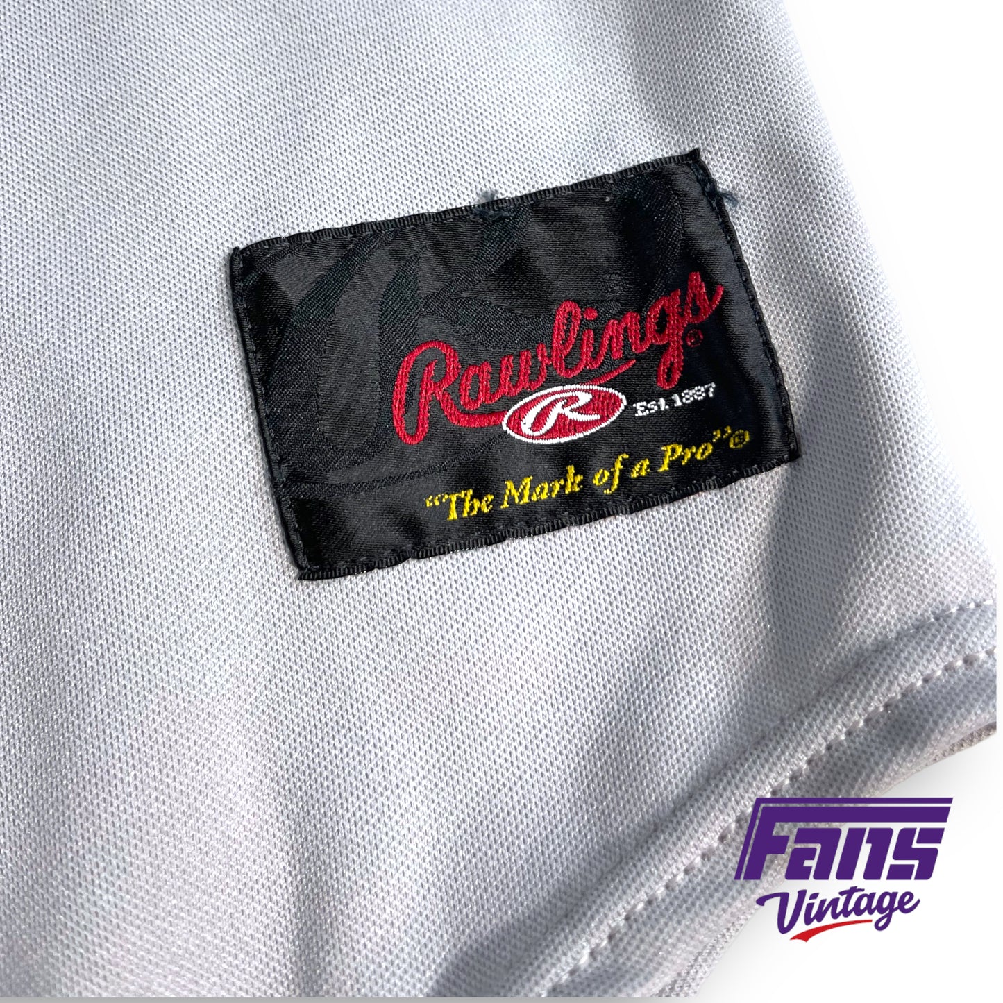 Y2K TCU Baseball game worn fully stitched jersey