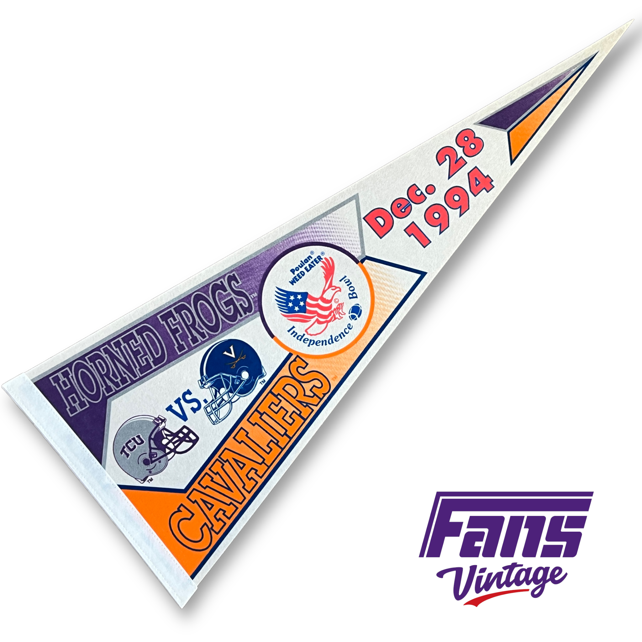 Vintage TCU Pennant - 1994 Independence Bowl