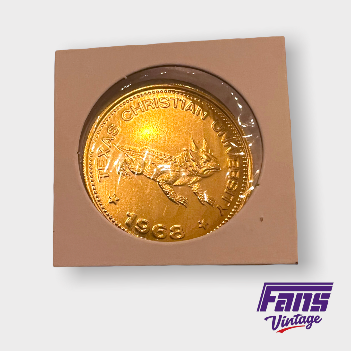 Vintage TCU Football 1968 Southwest Conference Commemorative Schedule Coin