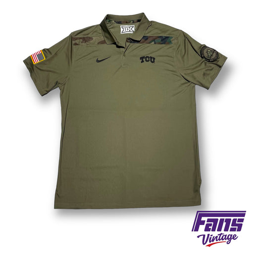 TCU Nike Salute to Service Coach Issue Polo