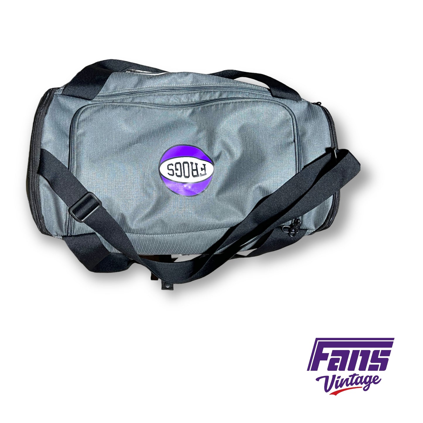 TCU Basketball Team Issued Retro Logo Duffel Backpack