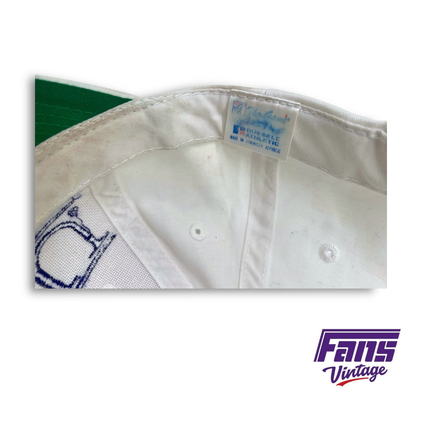 TCU Vintage 90s “The Game” Snap Back Hat - Distressed Party Beater Vibe With Throwback Split Bar Logo