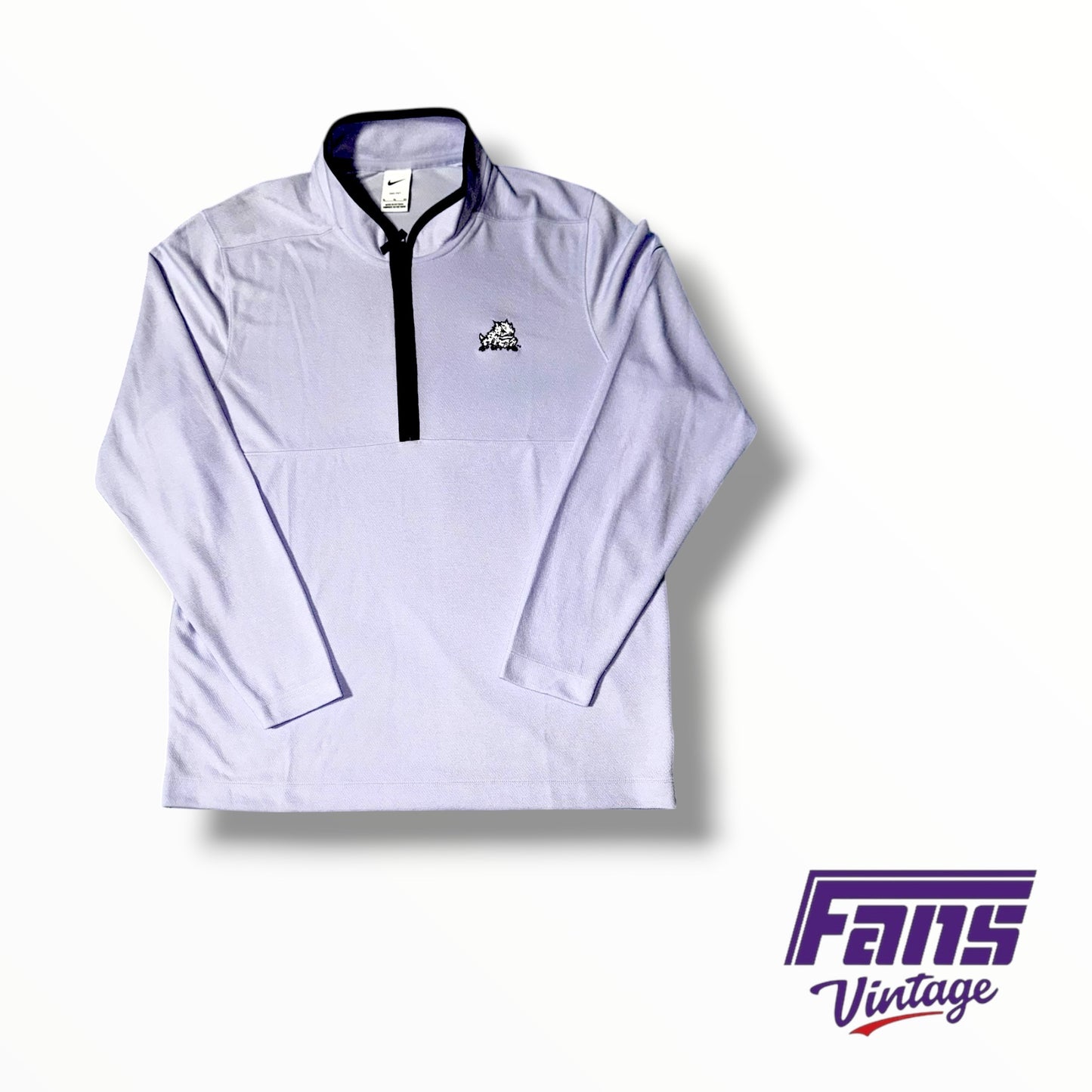 TCU Nike Basketball Team issued Coaches Premium Quarter-Zip Pullovee