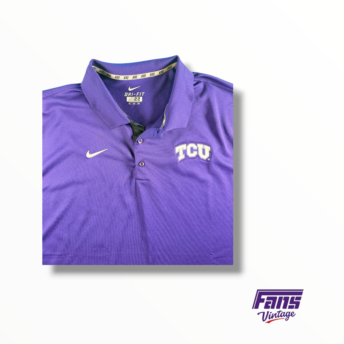 TCU Football Team Issued Nike Dri-Fit Polo