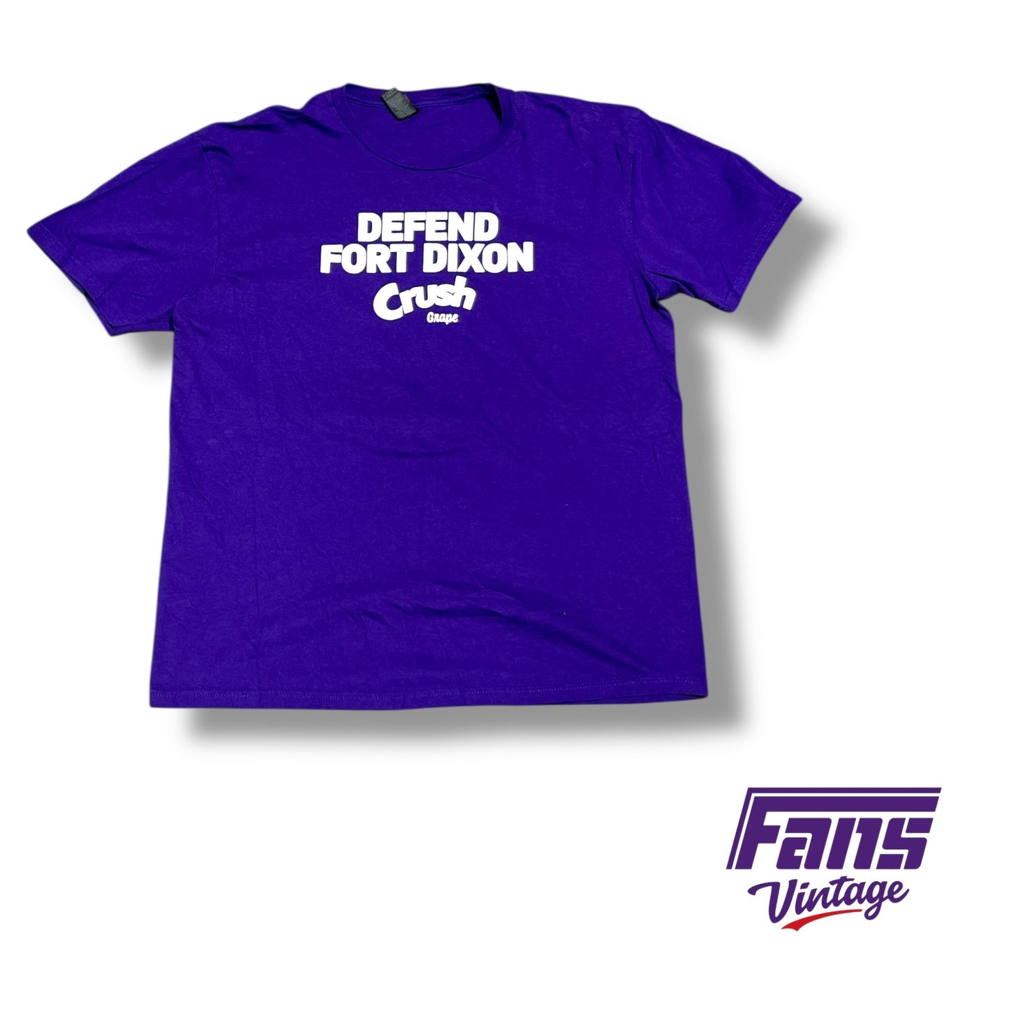 TCU Basketball Player Custom Frog Army “Defend Fort Dixon” Grape Crush Logo Tee
