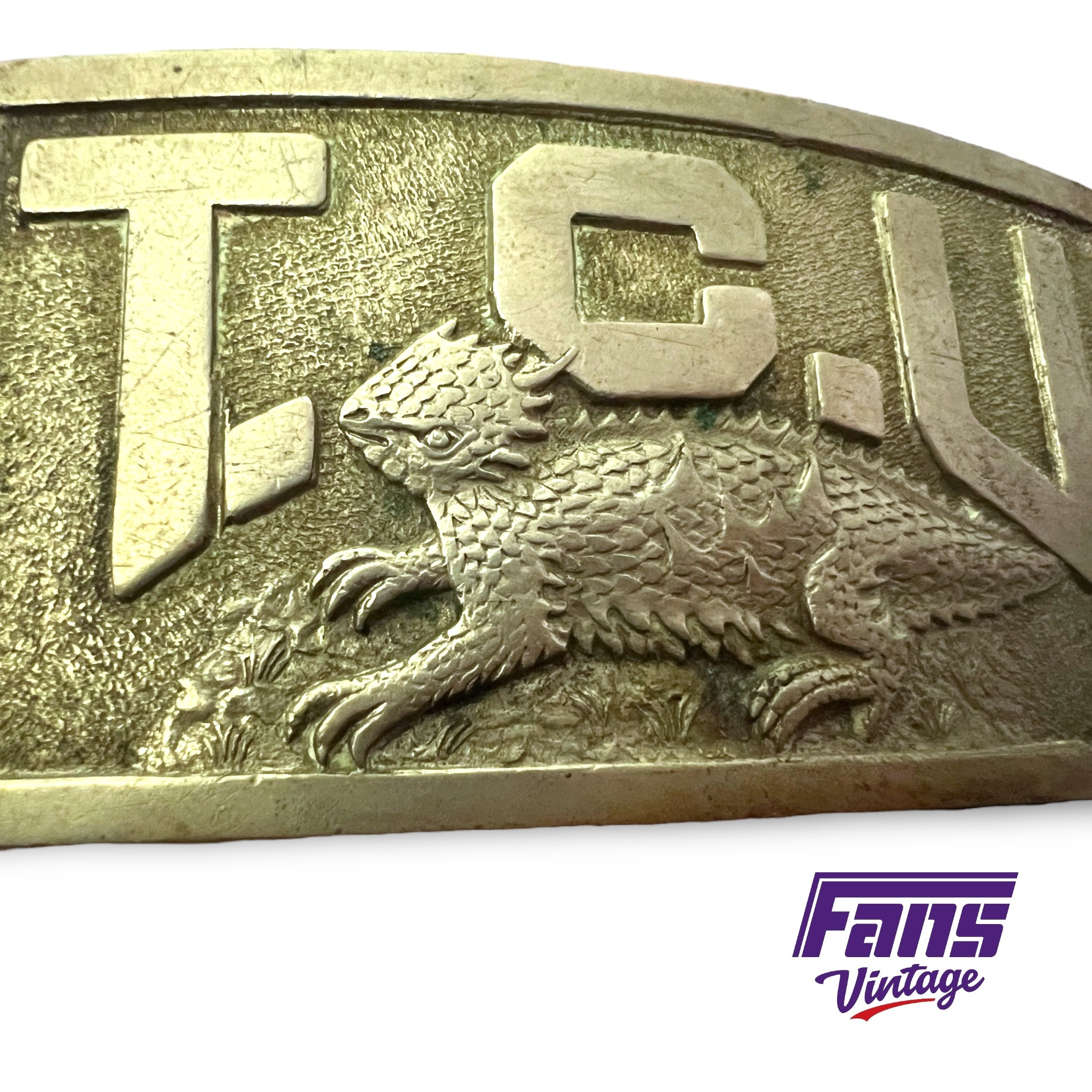 Tcu Hornfrog - Belt Buckle top