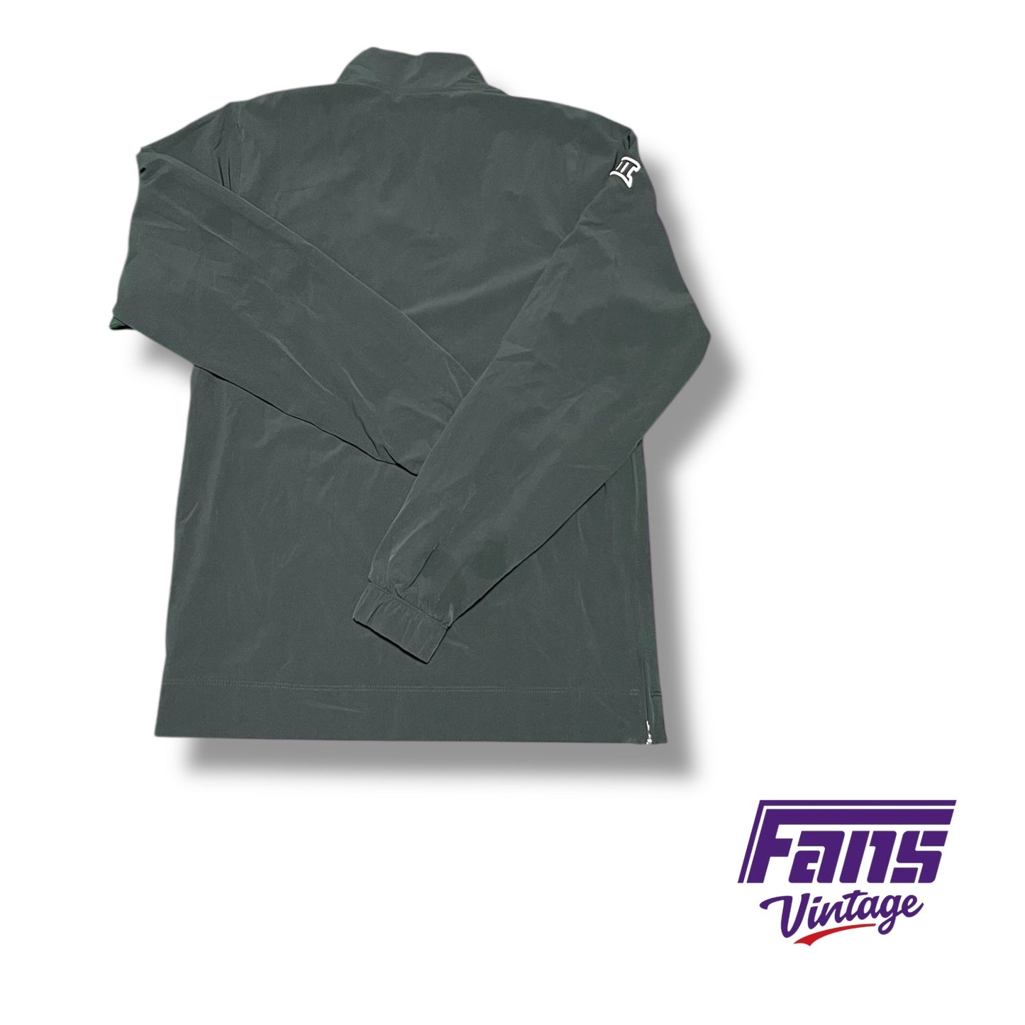TCU Nike Team‑Issued Matte Black Full Zip Jacket