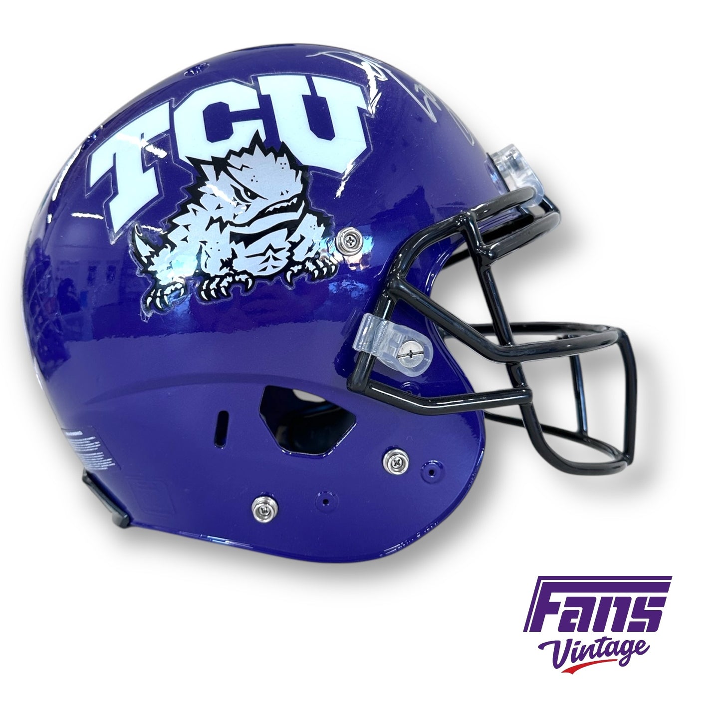 Gary Patterson Autographed 2019 Team Issue TCU Football Helmet