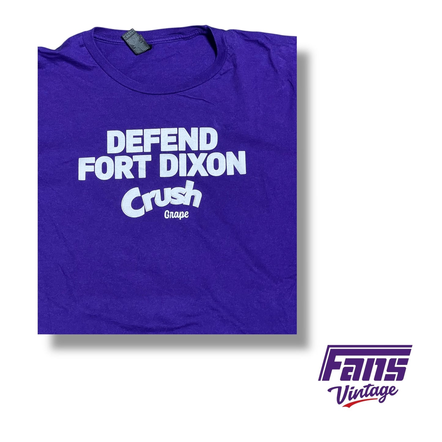 TCU Basketball Player Custom Frog Army “Defend Fort Dixon” Grape Crush Logo Tee