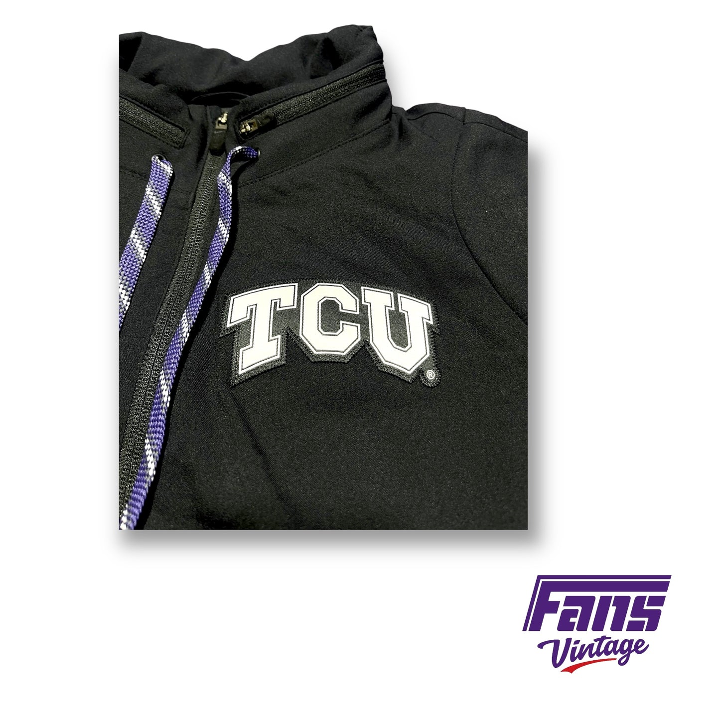 TCU Football Team Issue Nike Cheez It Bowl Travel Jacket with hideaway hood