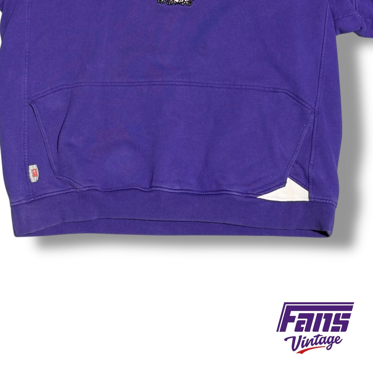 Unique TCU Basketball Team / Player Issued Y2K Era Vintage Nike Center Swoosh Hoodie