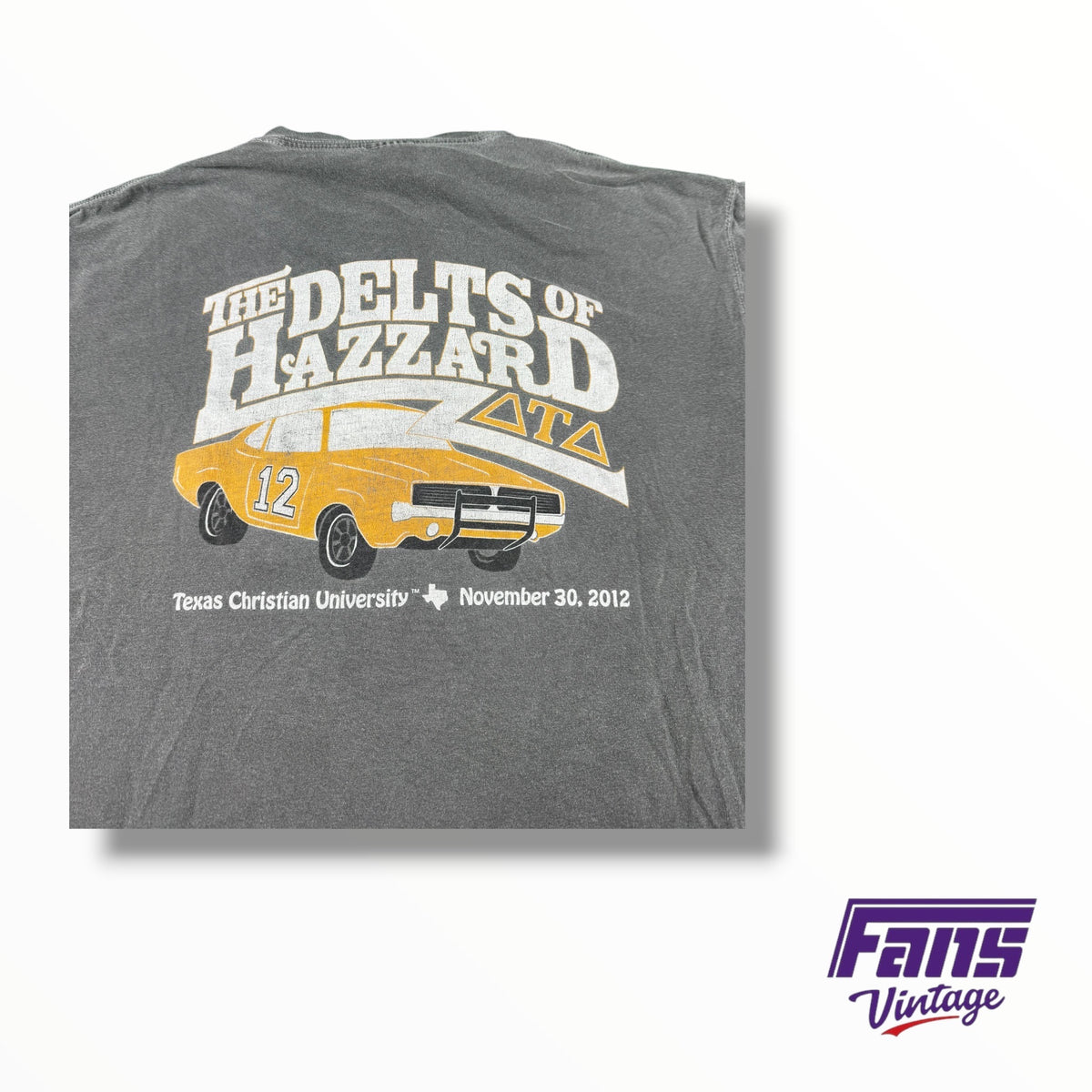 Vintage TCU Double Sided Fraternity Delta Tau Delta Hazards Frocket Tee