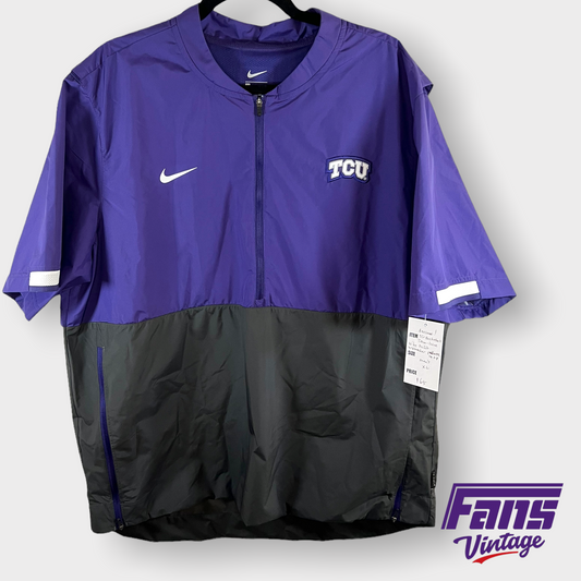 TCU Team Issued “On Field” Nike Coach's Sideline Half Zip Pullover