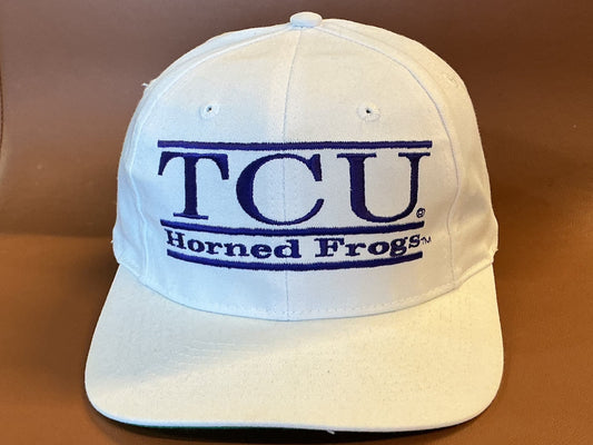 TCU vintage ‘The Game’ Early Edition Split Bar logo snap back hat