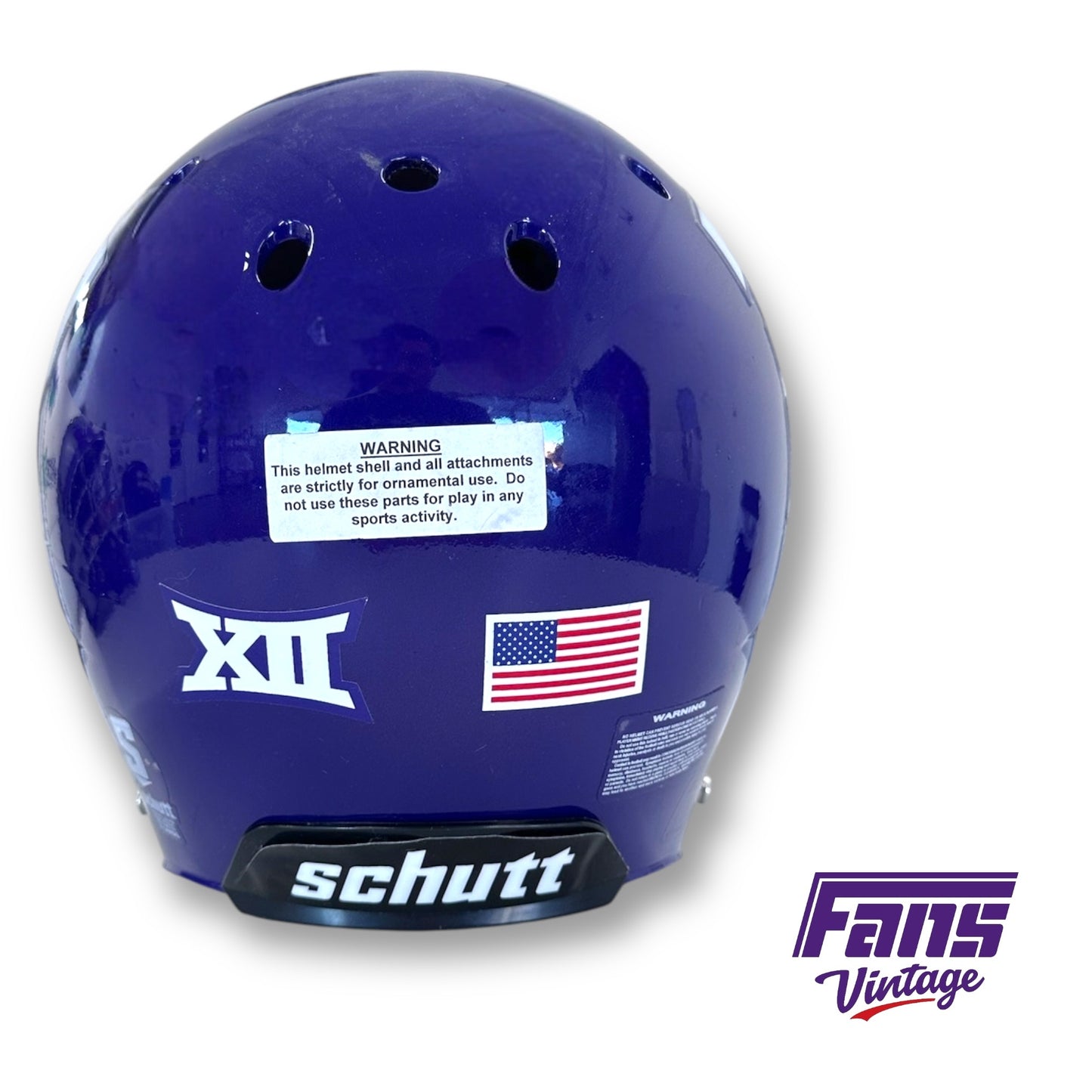 Gary Patterson Autographed 2019 Team Issue TCU Football Helmet