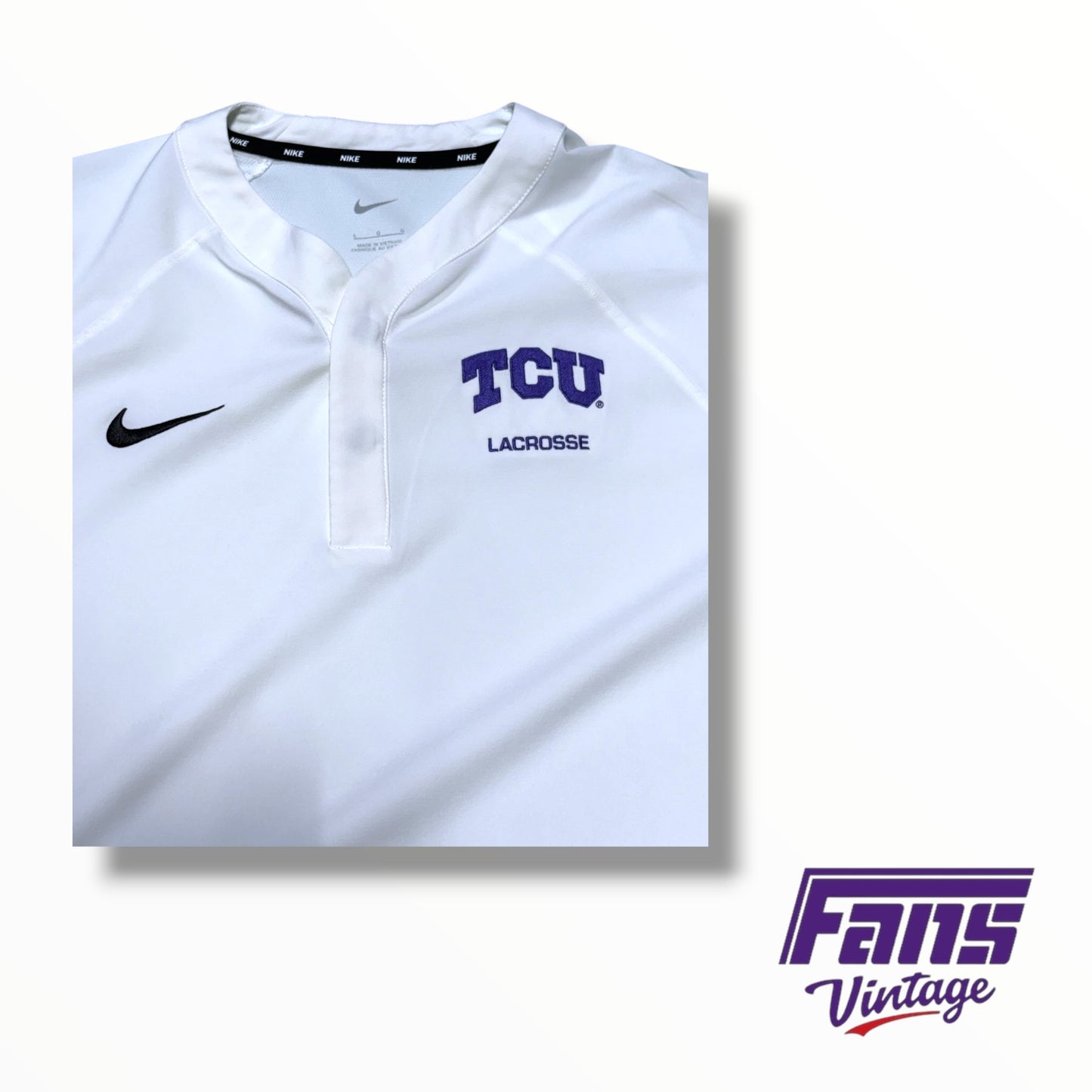 TCU Nike Lacrosse Team Issued Sideline Pullover
