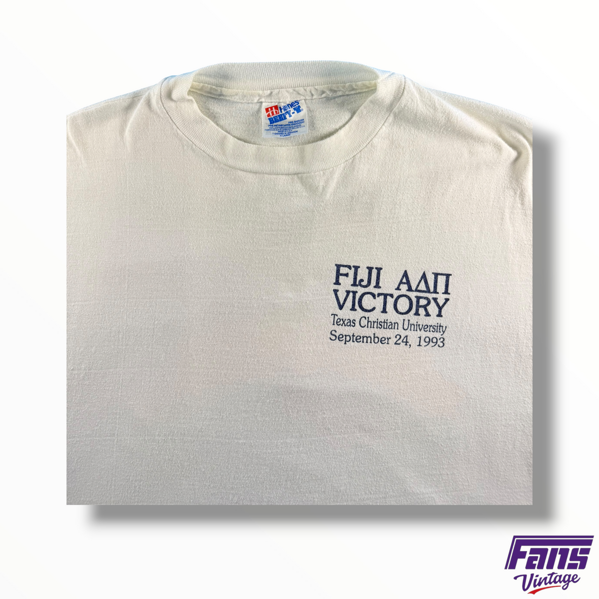 Vintage 1993 TCU FIJI x ADPI Victory Fraternity Shirt