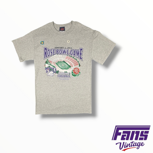 Vintage TCU Rose Bowl Tee with Rare double sided print