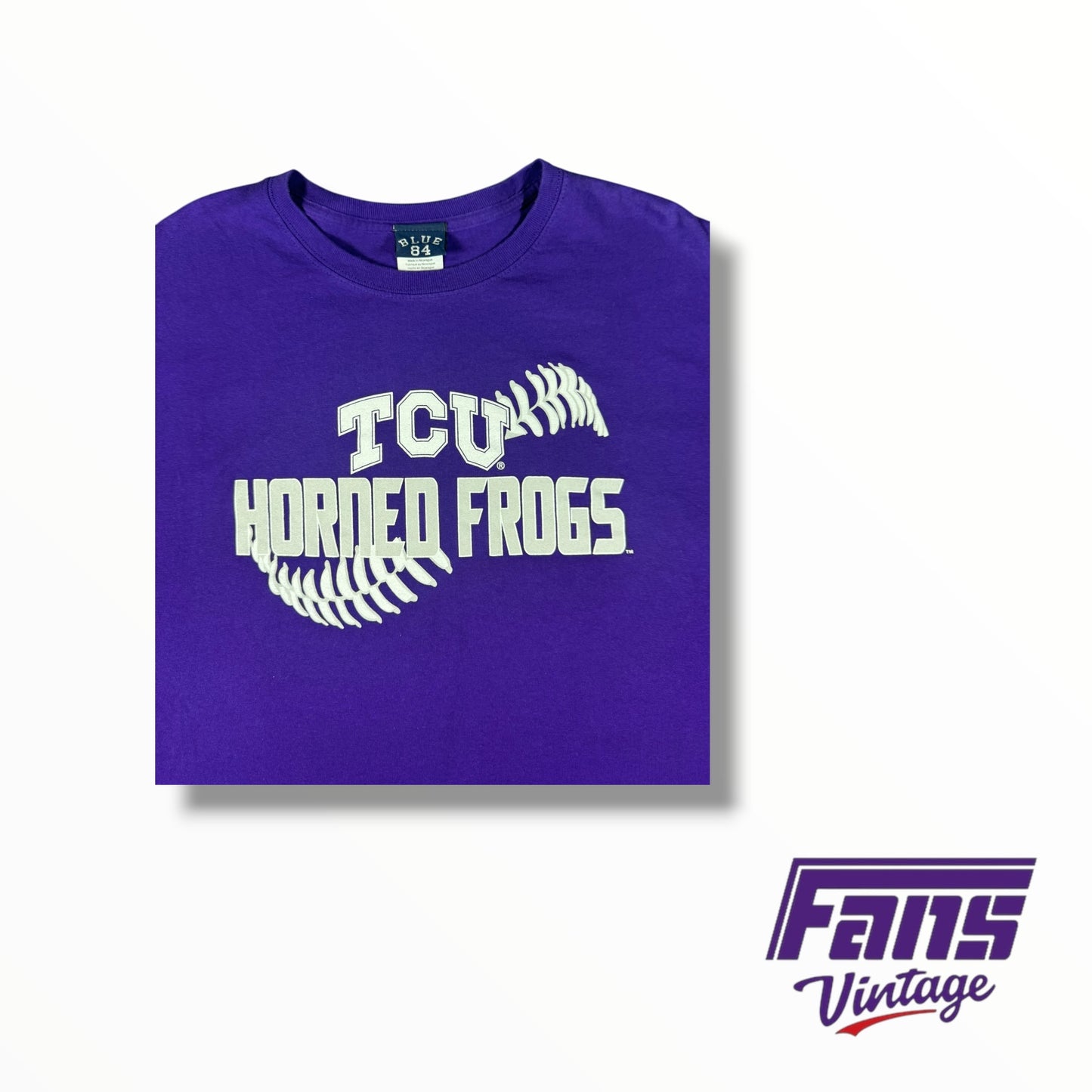 Vintage TCU Y2K Era Baseball Shirt