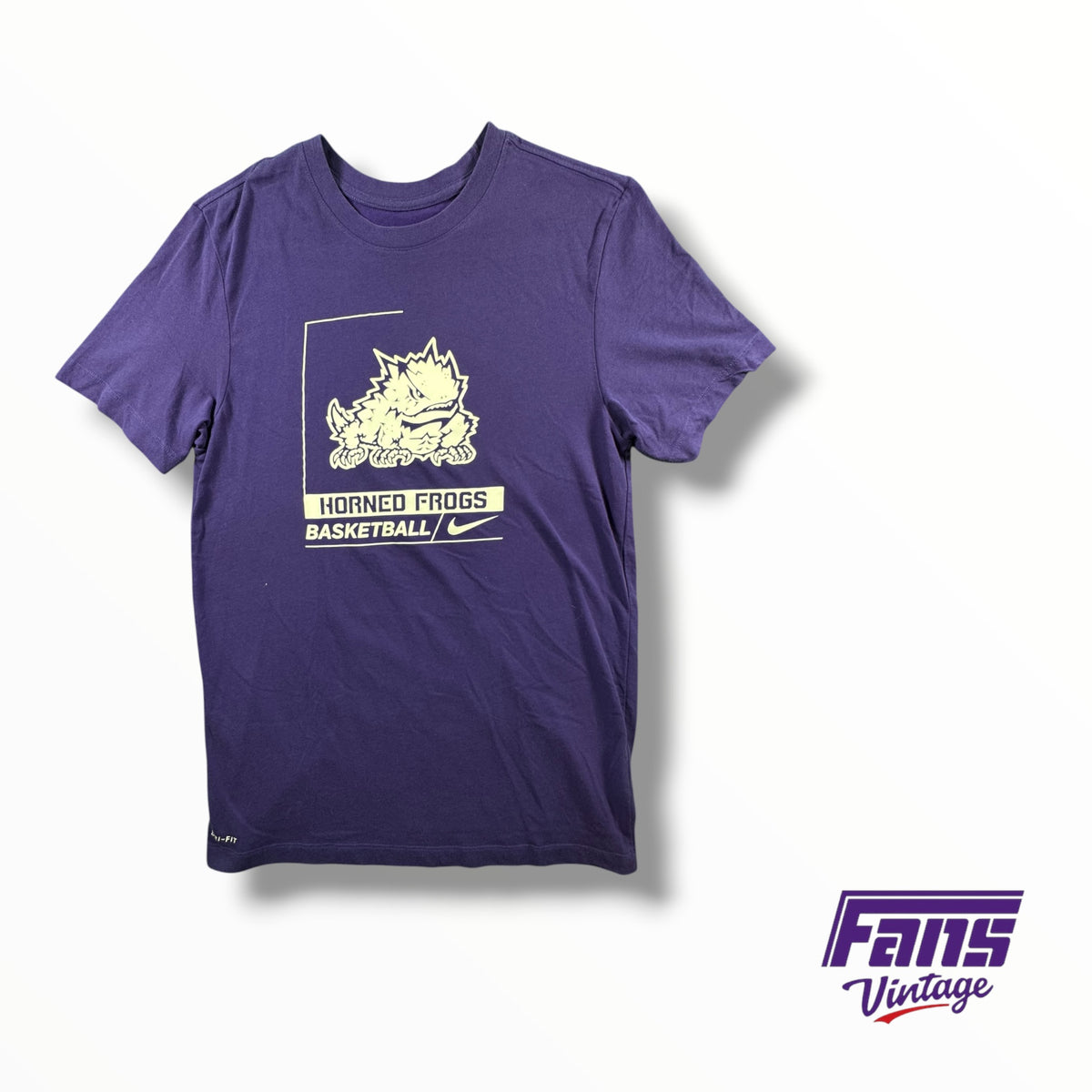 TCU Team Issued Horned Frogs Basketball Nike DriFit Tee