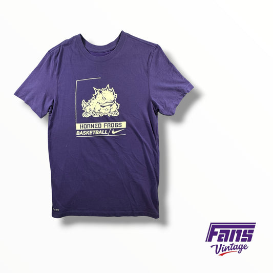 TCU Team Issued Horned Frogs Basketball Nike DriFit Tee