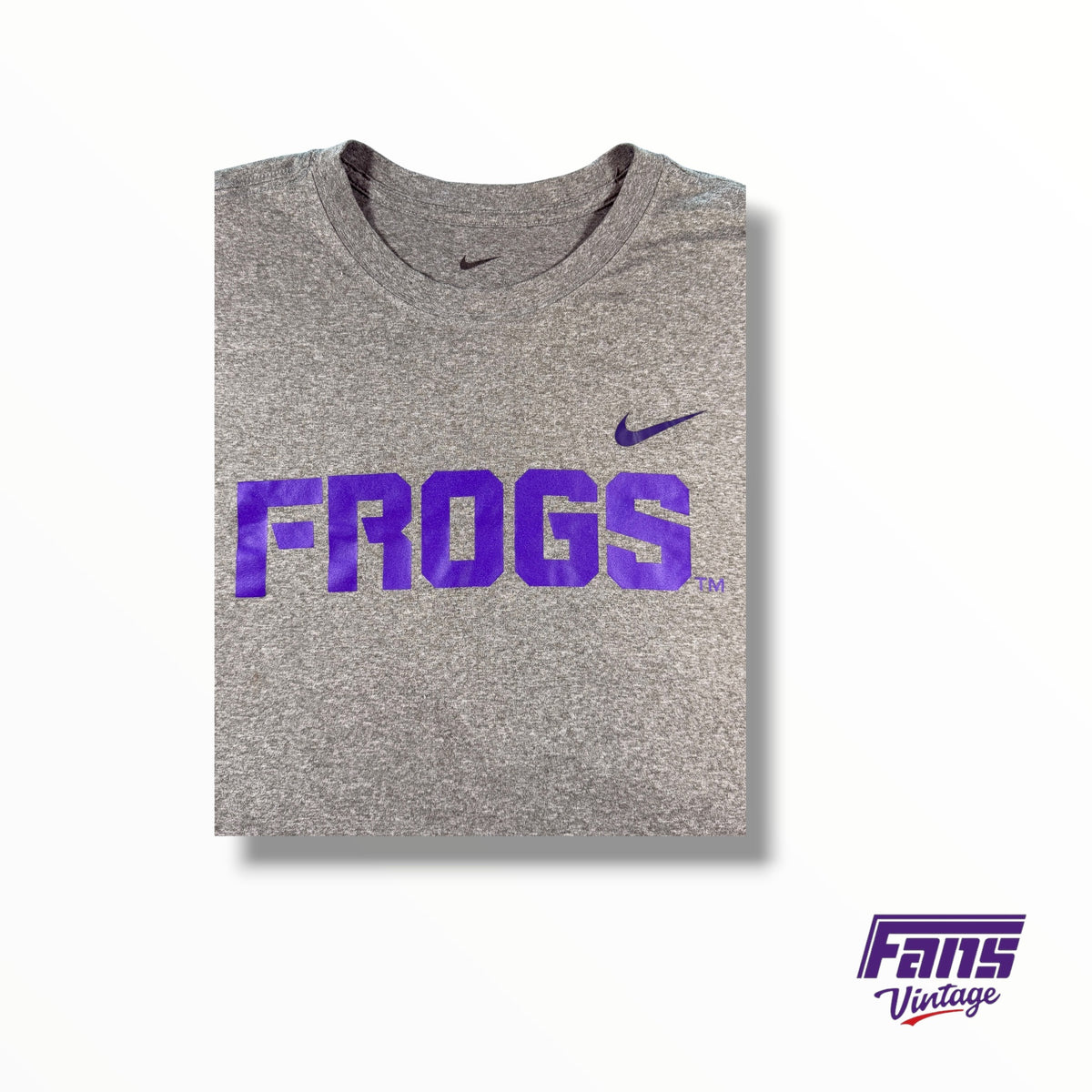 TCU Nike Basketball Team Issued ‘Frogs’ Tee With Zig Zag Accent On Sleeve