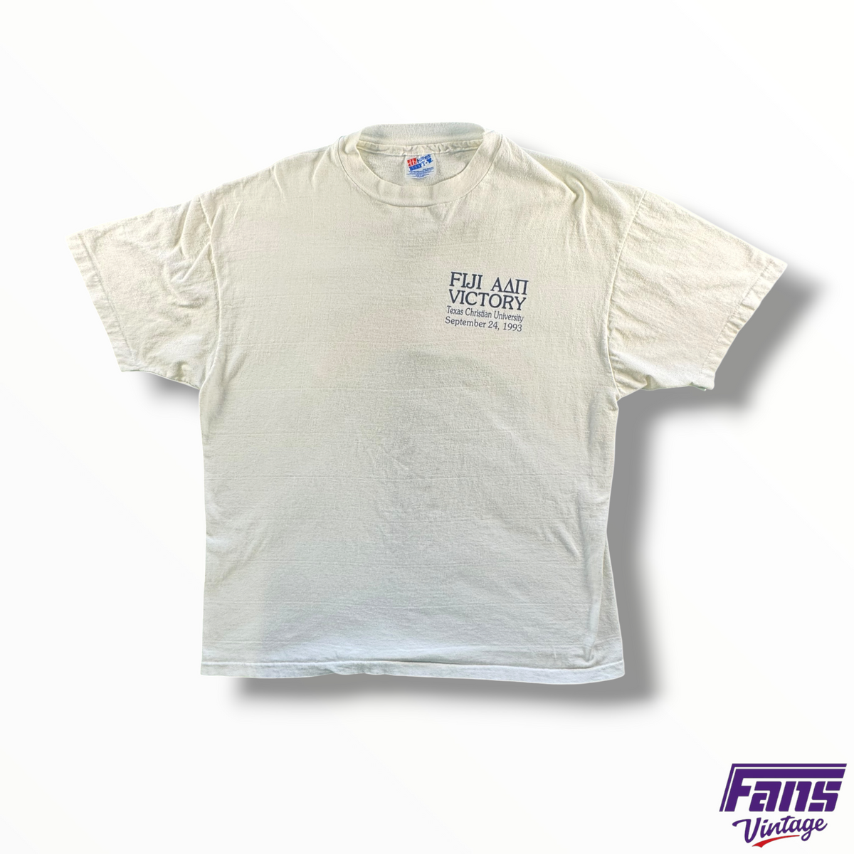 Vintage 1993 TCU FIJI x ADPI Victory Fraternity Shirt