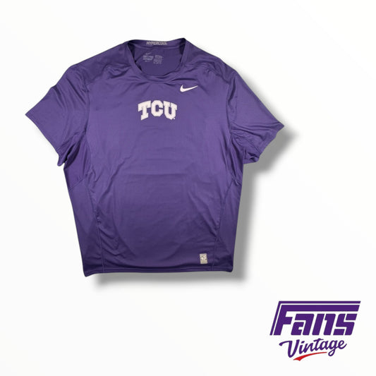 TCU Team-Issued Nike Purple Hyper-Cool Training Shirt