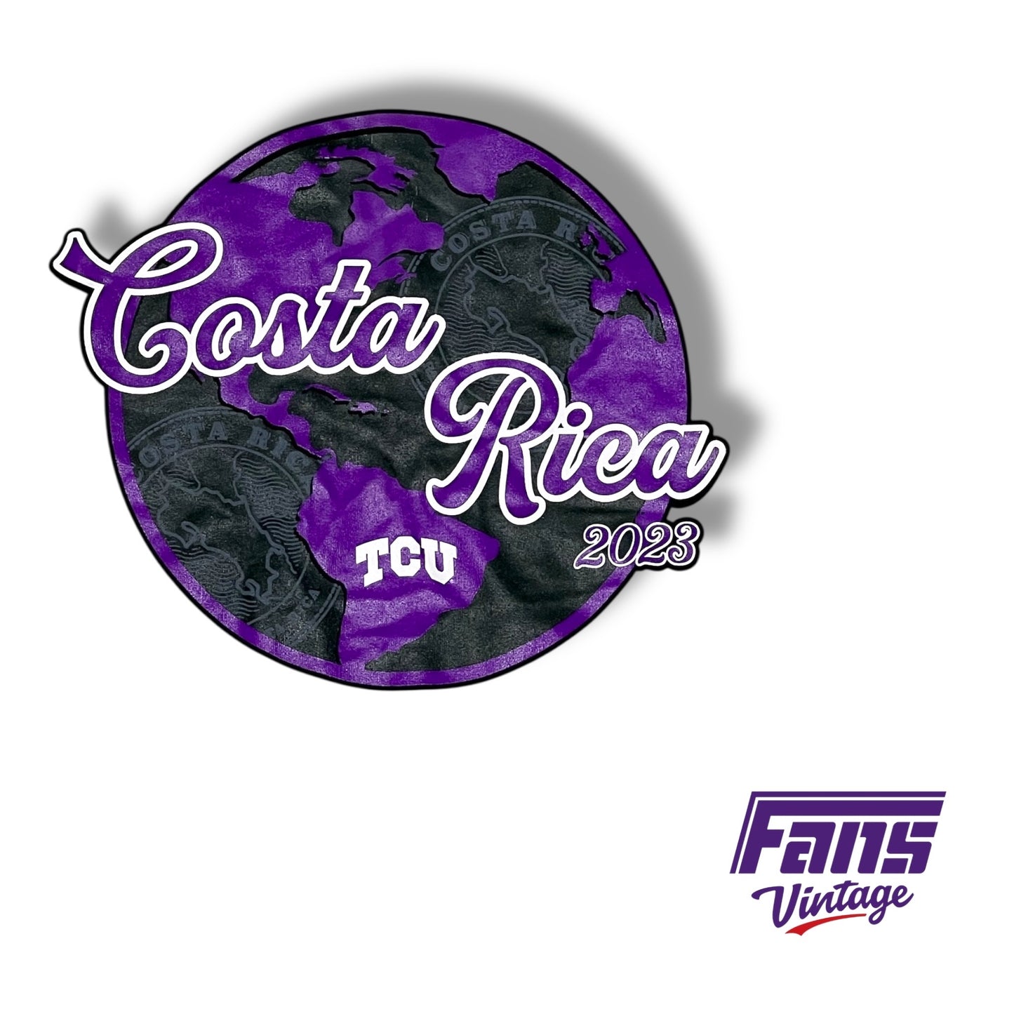TCU Nike Team Issued baseball T-Shirt from Costa Rica trip