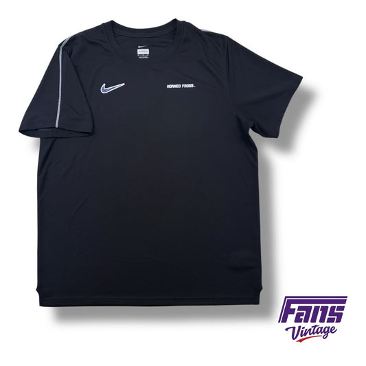 TCU Football Nike Team Issued UV Rated Premium woven training shirt