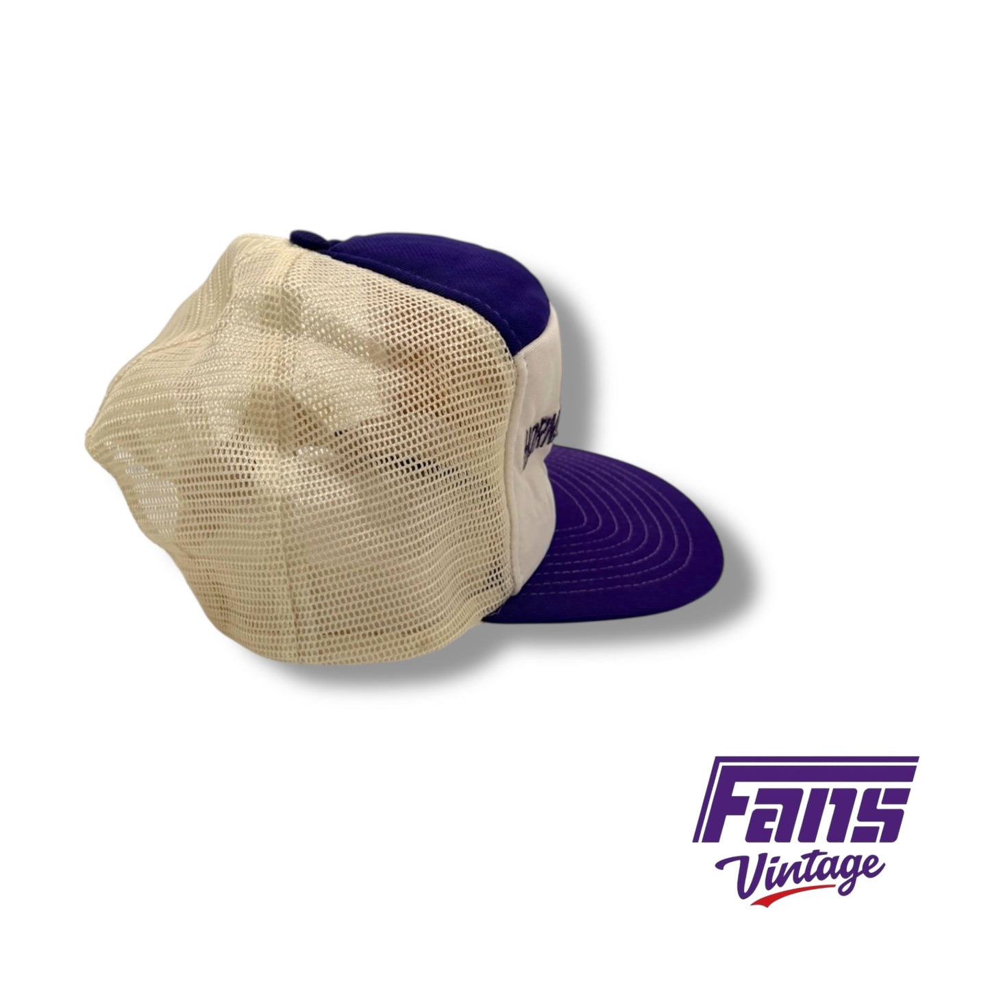 RARE! 1970s Vintage TCU Horned Frogs Flying T Logo SnapBack Trucker Hat
