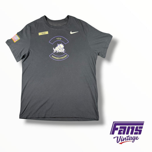TCU Nike Team Issued Salute to Service Military Appreciation Tee