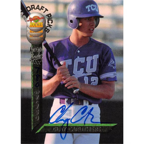 GRAIL - Vintage TCU Baseball Jersey - Rare Game Worn 1994 Purple “Ball Player” Horned Frog Logo Edition