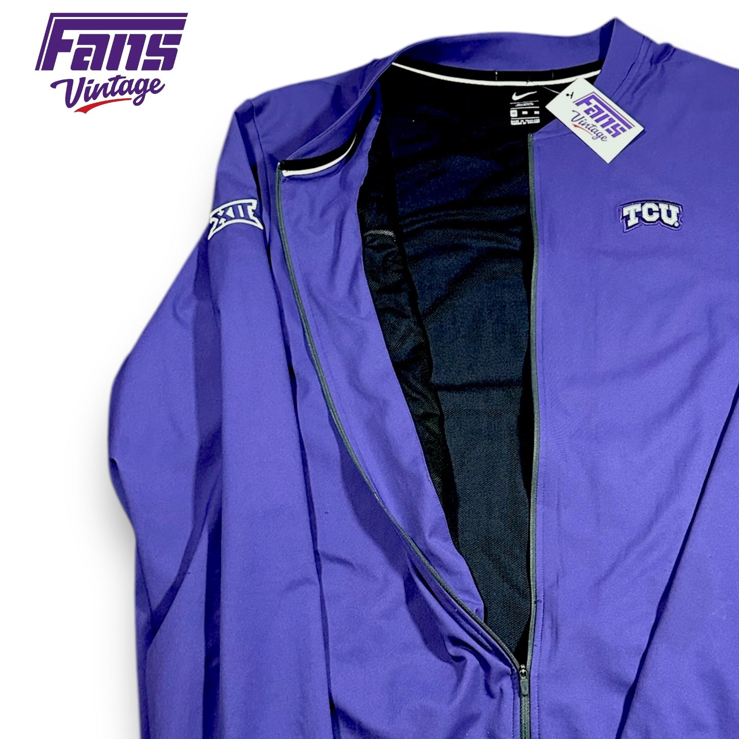 TCU Football Team Issue Nike Full Zip Jacket