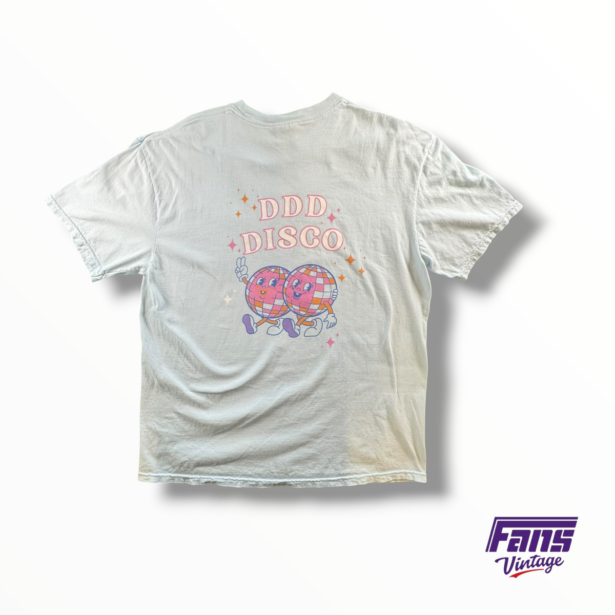 TRI DELTA Work Week 2023 Light Blue Tee With Double Sided Disco Graphics