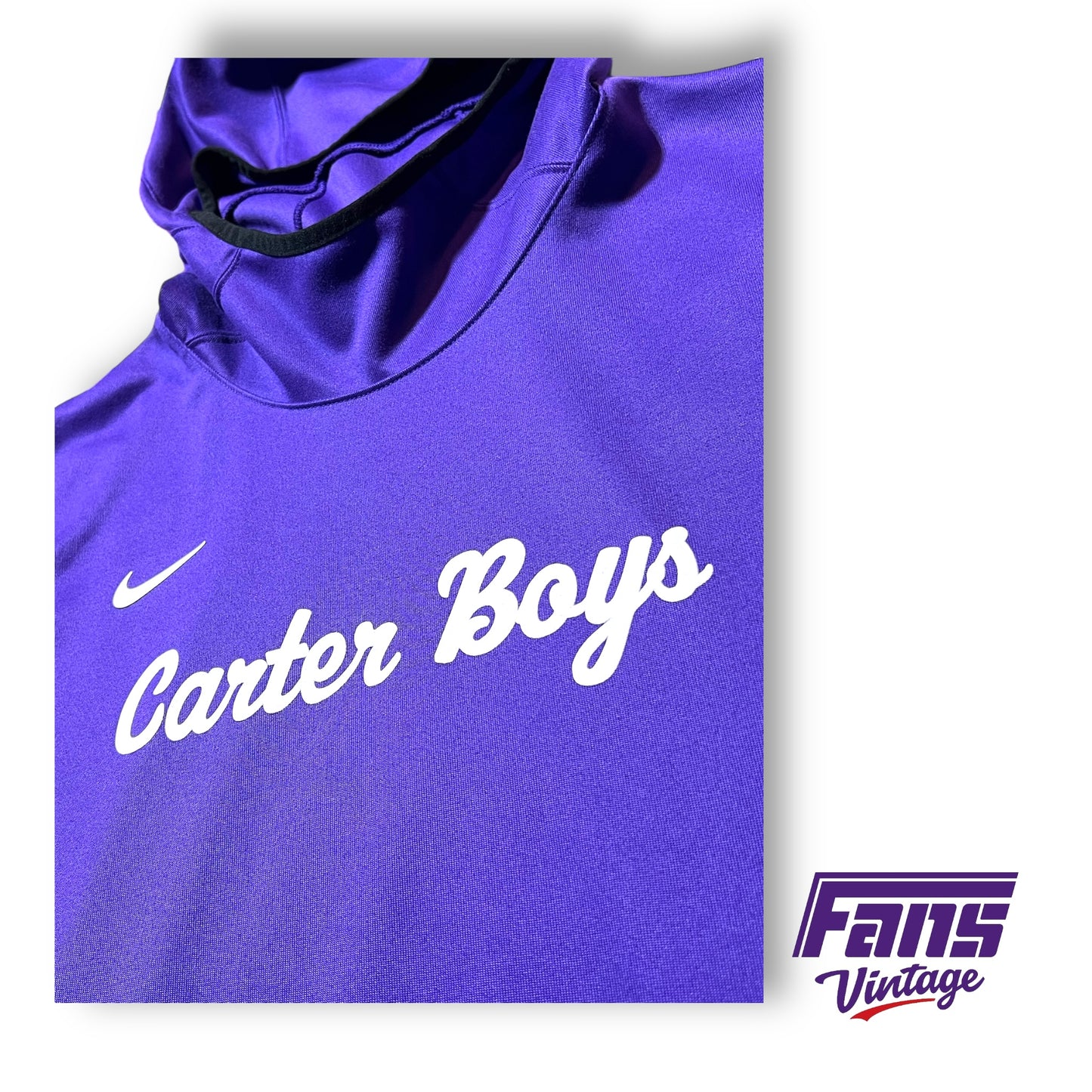 RARE - TCU Football Team Exclusive “Carter Boys” Nike Premium Short sleeve Hoodie
