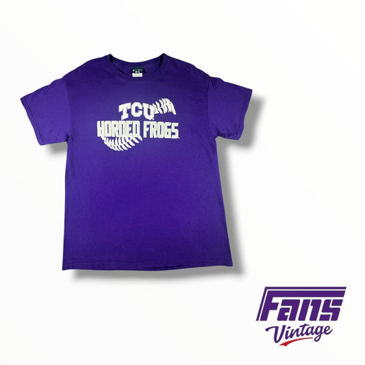 Vintage TCU Y2K Era Baseball Shirt