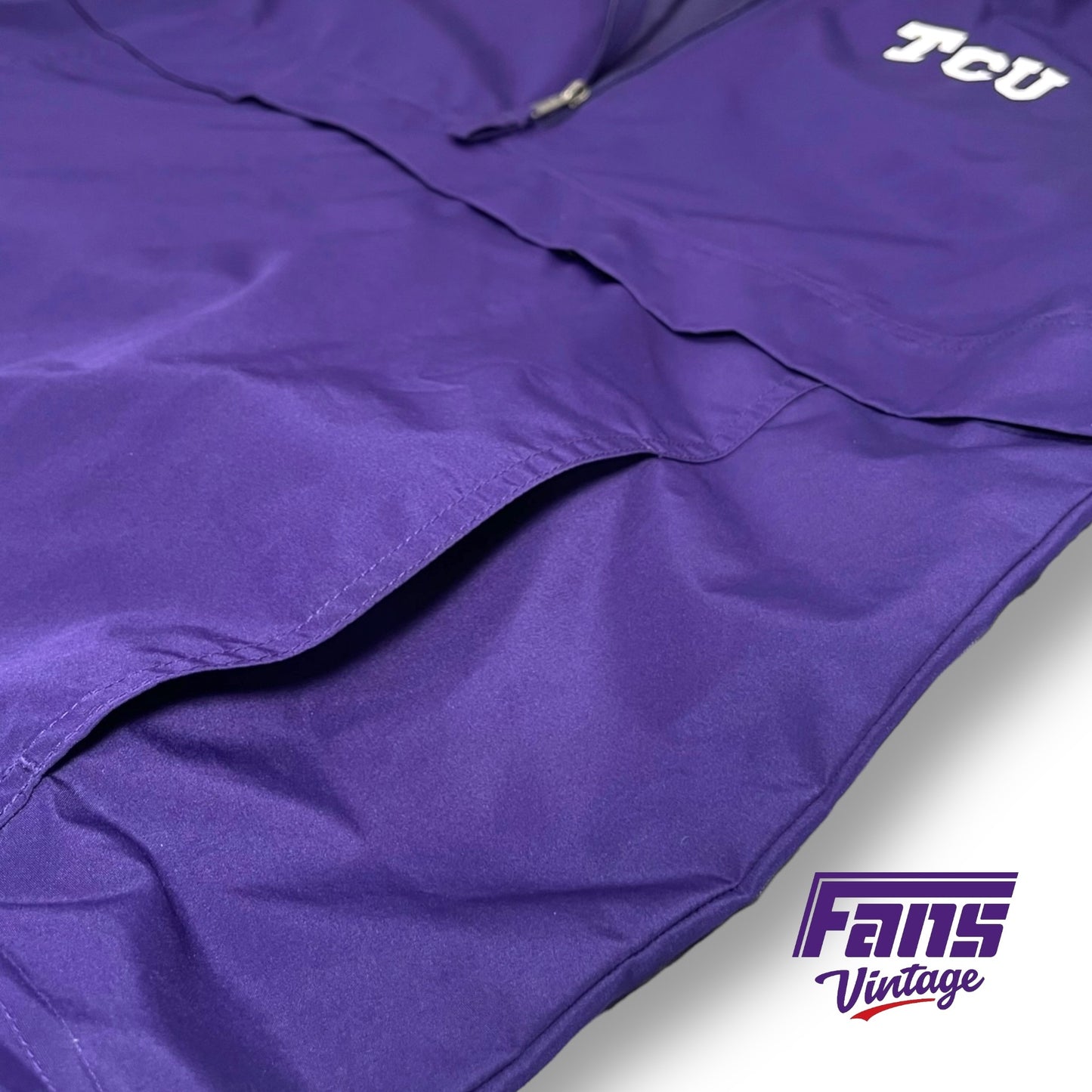 TCU Champion Brand Pullover Hooded Rain Jacket