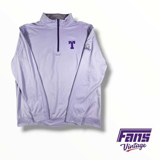 TCU Light Purple ‘Block T’ Letterman’s Association Quarter-Zip Pullover